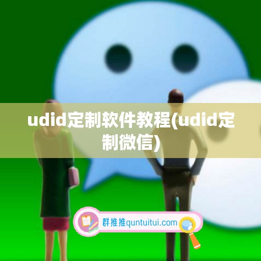 udid定制软件教程(udid定制微信)